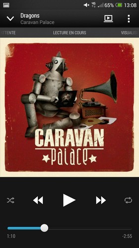 HTC One Max : Lecture musique