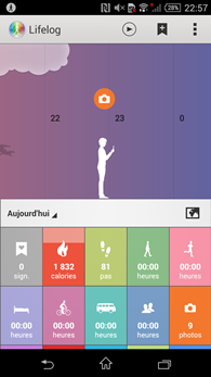 Sony Xperia Z3 : Lifelog