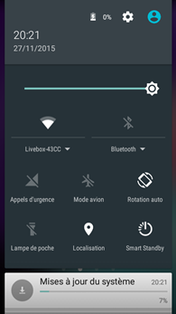 Wiko Rainbow Lite : réglages rapides