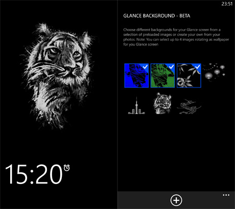 Glance Background : toujours plus de personnalisation pour les Nokia Lumia