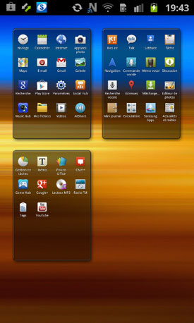 Test Samsung Galaxy S Advance : système d'exploitation + interface