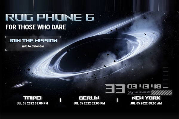 Le smartphone gaming Asus ROG Phone 6 sera annoncé le 5 juillet tout ce que nous savons à son sujet