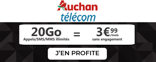 promo Auchan Telecom 20Go