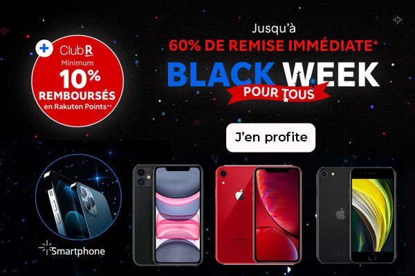 Black Week Rakuten, profitez de promotions sur les iPhone jusqu’à -36%