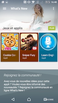 Sony Xperia M5 interface