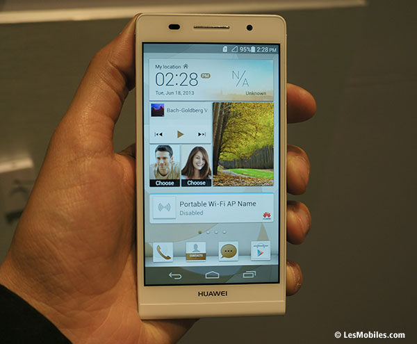 Huawei Ascend P6 : le smartphone Android le plus fin du monde officiellement dévoilé