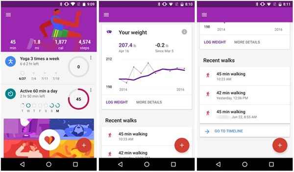 Google Fit prend un nouveau départ sur Android et Android Wear