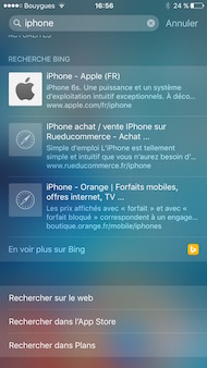 Apple iPhone 6S interface