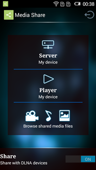 Alcatel OneTouch Pop 2 : Media Share