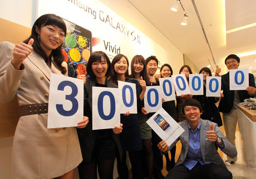 Samsung bat son record avec 300 millions de mobiles vendus en 2011 