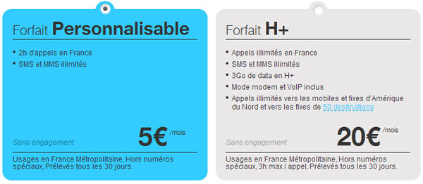 Joe Mobile : évolution du Forfait Personnalisable et 4G à venir