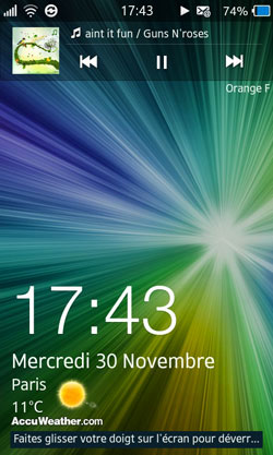 Test Samsung Galaxy Wave 3 processeur 1,4 GHz dos coulissant écran super amoled 4 pouces 5 mégapixels Bada 2.0 Live Panel Samsung Apps