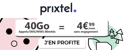 promo forfait Prixtel 40Go