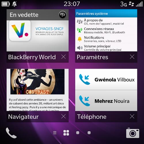 BlackBerry Q10 : interface BlackBerry 10