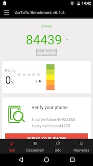 Zopo Speed 8 performances