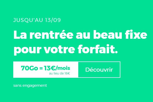 Les promos forfaits mobiles RED by SFR dès 5€ par mois toujours d'actualité