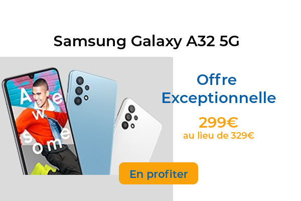 Top Affaire : le smartphone 5G Samsung Galaxy A32 en promotion