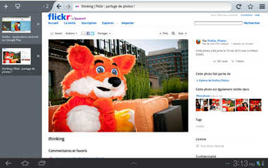Firefox pour Android disponible sur tablettes 