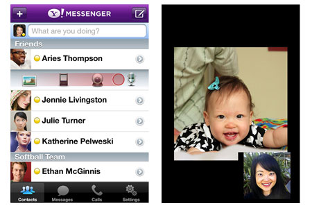 Yahoo! Messenger intègre les fonctions voix et vidéo sur iPhone