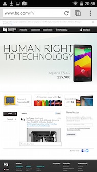 bq Aquaris E5 4G appli bq