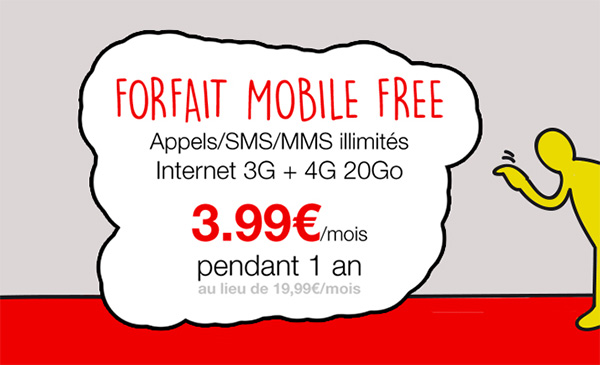 Free Mobile brade (une nouvelle fois) son forfait illimité à 3,99 euros !