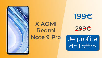 Promo : Xiaomi Redmi Note 9 Pro à 199?