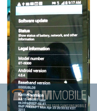 Samsung Galaxy S3  nouvelle photo confirme bords arrondis