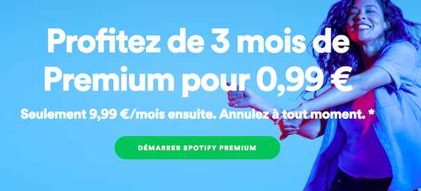Spotify renouvelle son offre Premium découverte à prix réduit