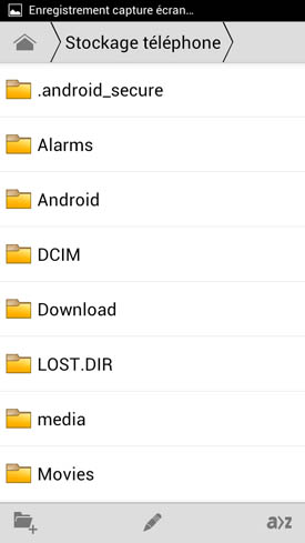 Wiko Cink Peax : Gestionnaire fichiers