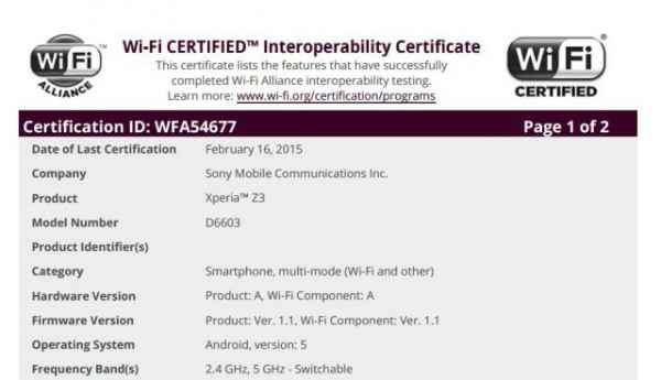 Sony Xperia Z3 : Android 5.0 Lollipop bientôt déployé