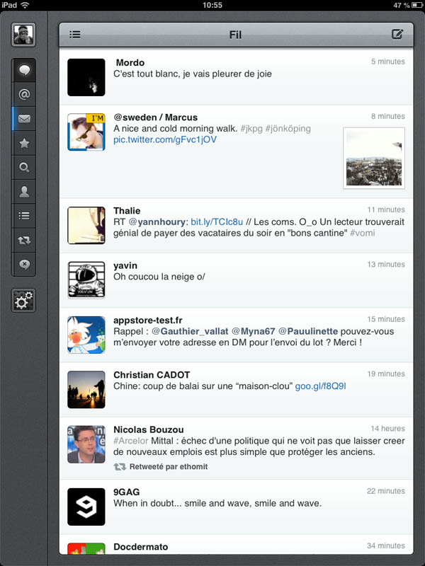 Apple iPad Mini : twitbot