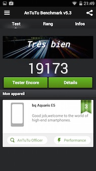 bq Aquaris E5 4G antutu