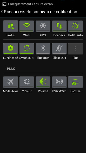 Huawei Ascend P2 : notifications