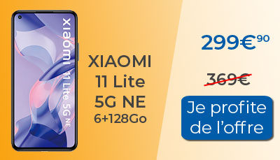 Le Xiaomi 11 Lite 5G NE est en promotion à 299?