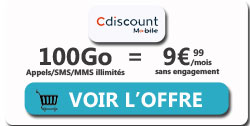 Forfait Cdiscount Mobile 9,99 ?