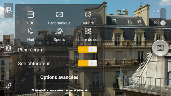 Alcatel OneTouch Idol 2S : appareil photo