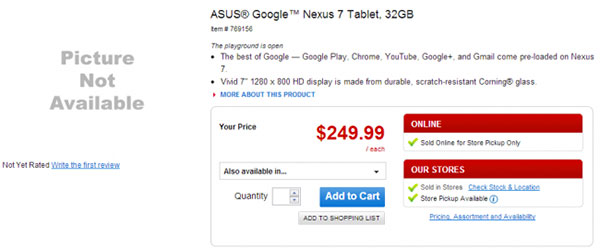 La Google Nexus 7 32 Go fait (encore) une apparition publique, toujours au prix de la 16 Go