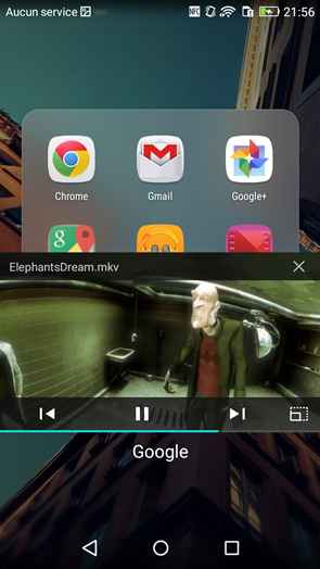 Huawei P8 Lite : lecteur vidéo
