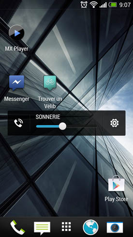 HTC One : menu