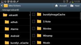Samsung Galaxy Note 2 : Exemple couché
