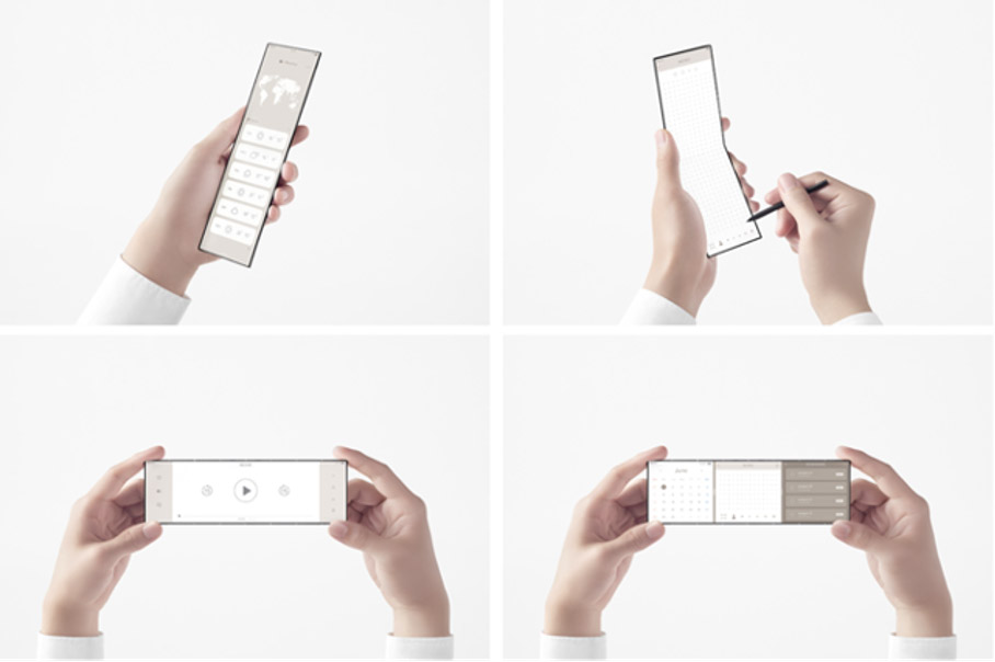 Oppo expose un nouveau concept de téléphone portable totalement pliant, le Slide-Phone