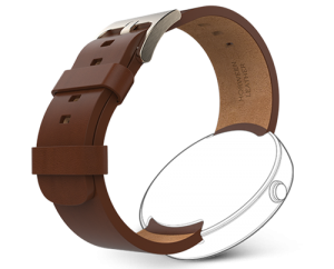 Bracelet cuir cognac pour Moto 360