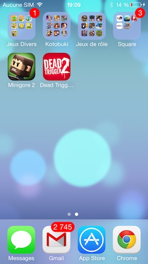 Steelseries Stratus : écran iPhone avec deux jeux