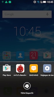 Hisense H910 interface