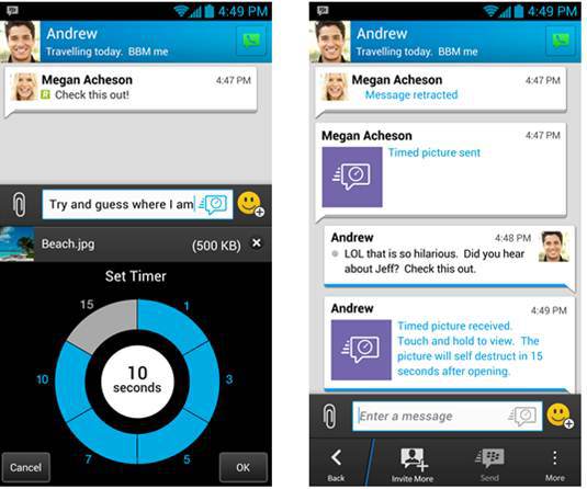 BlackBerry Messenger : il sera bientôt possible de supprimer les messages !