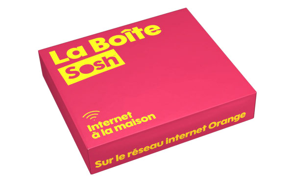 La Boîte Sosh : Internet Fibre ou ADSL sans engagement avec Livebox 4 à partir de 9,99 euros par mois