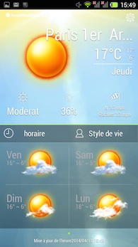 Acer Liquid E3 Meteo