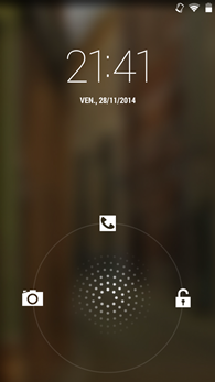 Wiko Highway Signs : écran de verrouillage