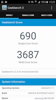 Samsung Galaxy A5 (2016) antutu