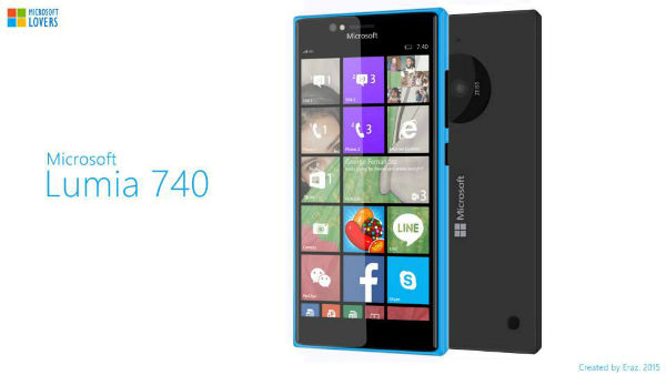 Microsoft Lumia 740 : un concept avec webcam grand-angle à l'avant